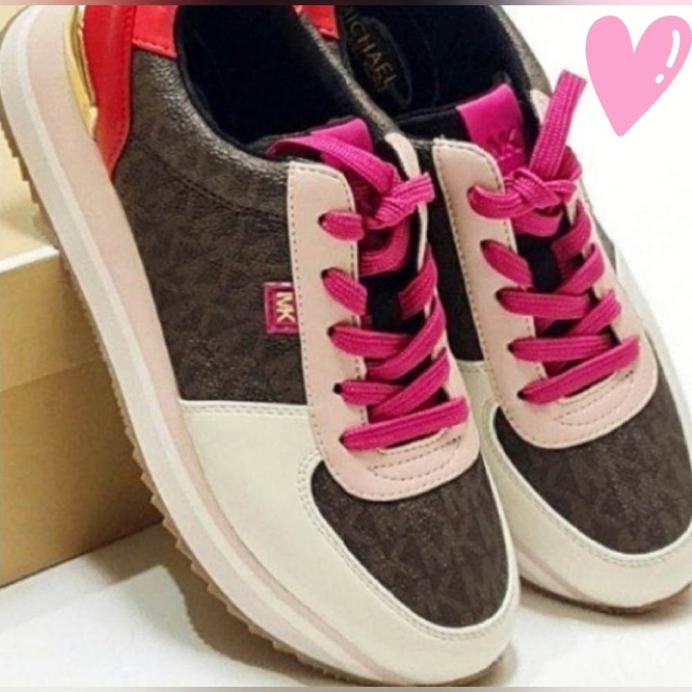 Michael Kors Monique Trainer Pink/Brown